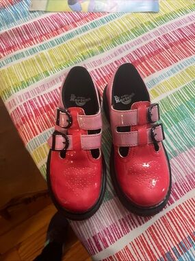 Dr. Marten's Pink Gradient Glitter Mary Jane Girls Shoe size 13